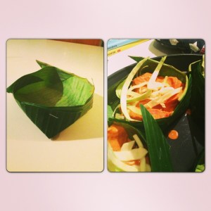 Dampet fisk i bananblad